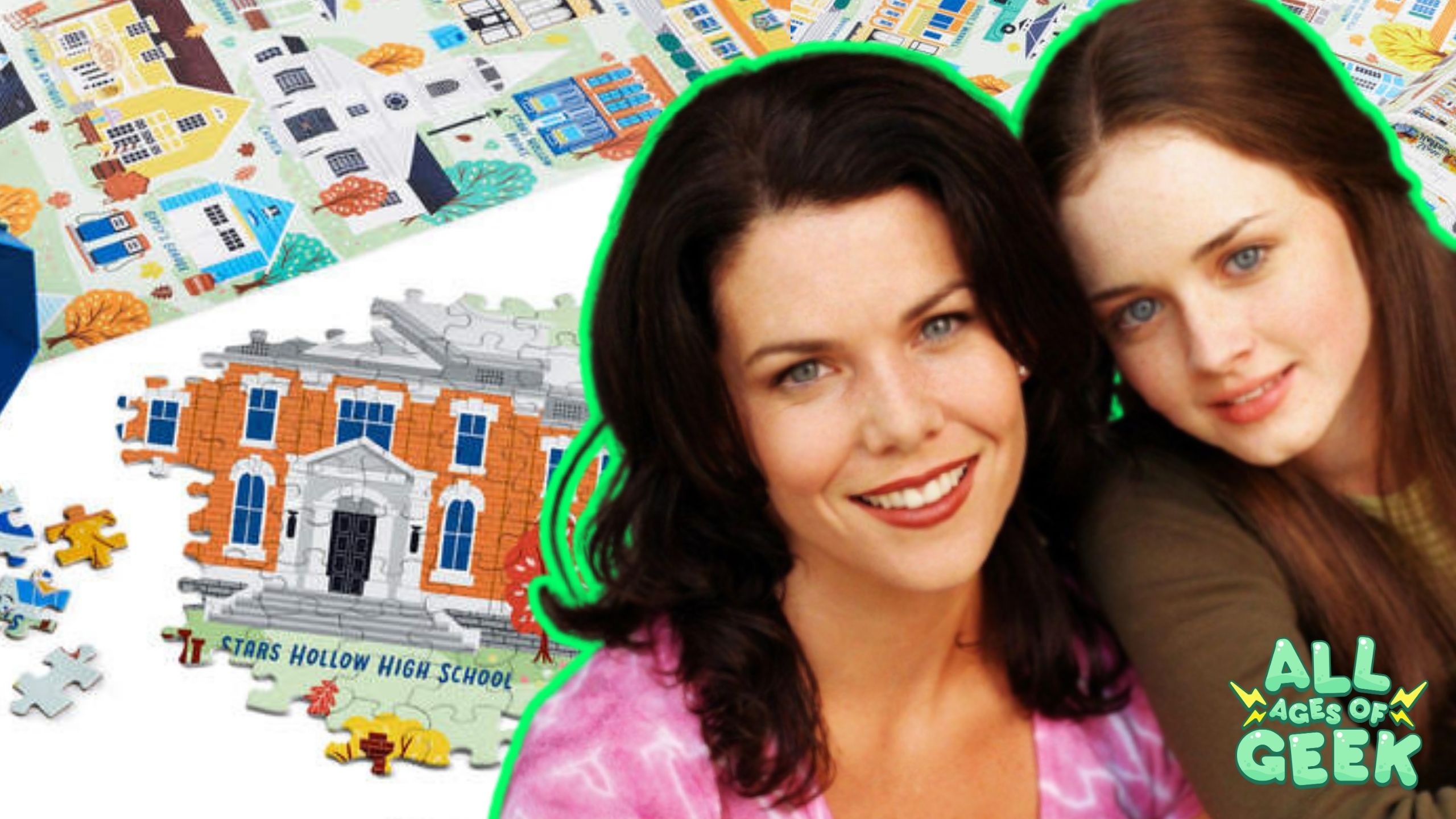 Puzzle of Stars Hollow with 1,000 Pieces Gilmore Girls Style