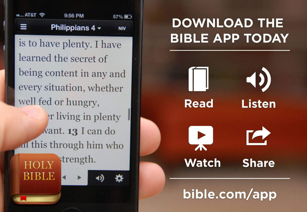 The YouVersion Bible App Ad image. A great app so Millennials and Gen Z Can Understand the Bible Better.