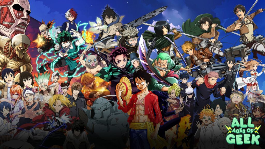Community article image of anime characters on All Ages of Geek