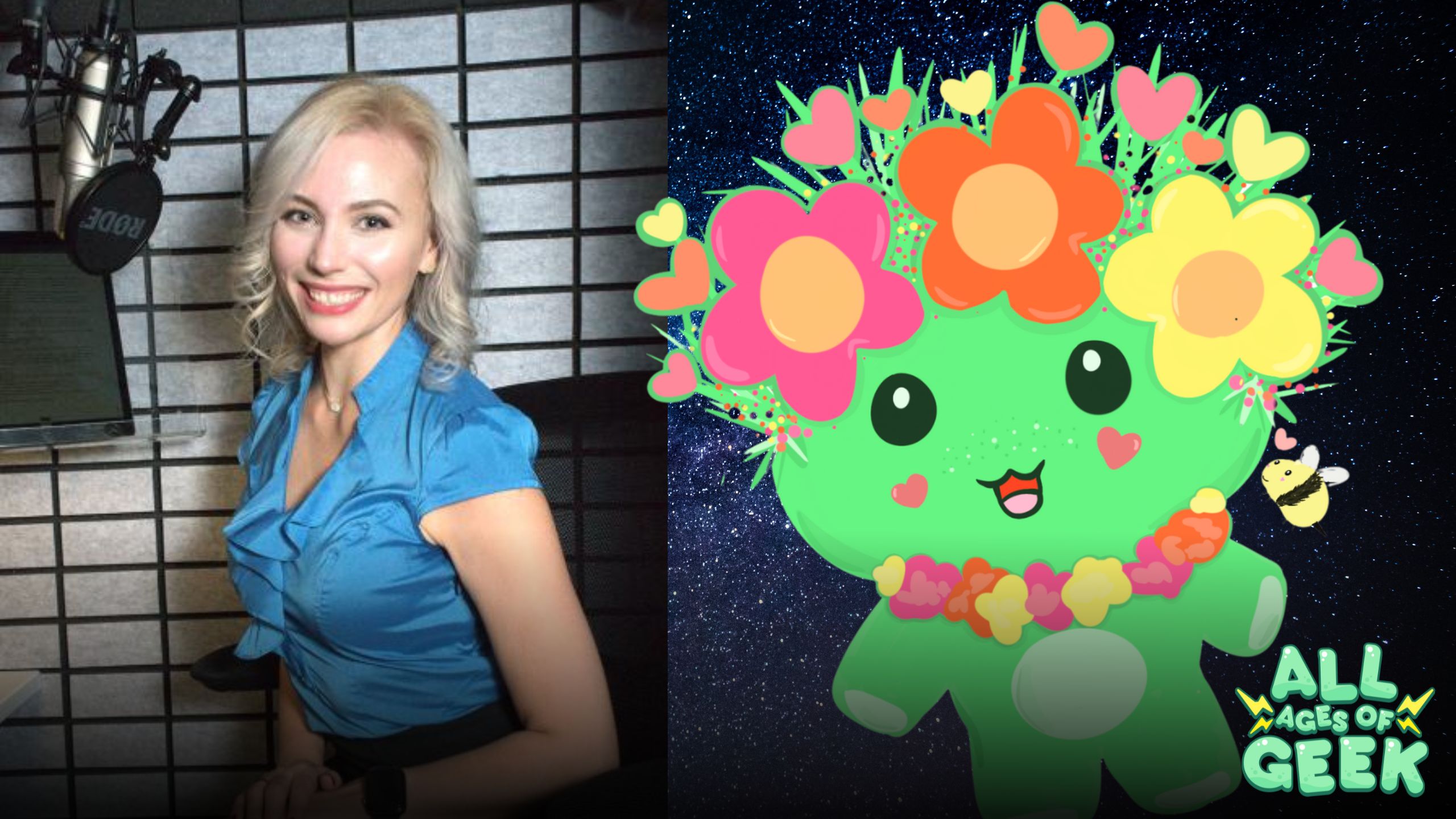 All Ages of Geek Flower-Chan in I Married a Monster on a Hill