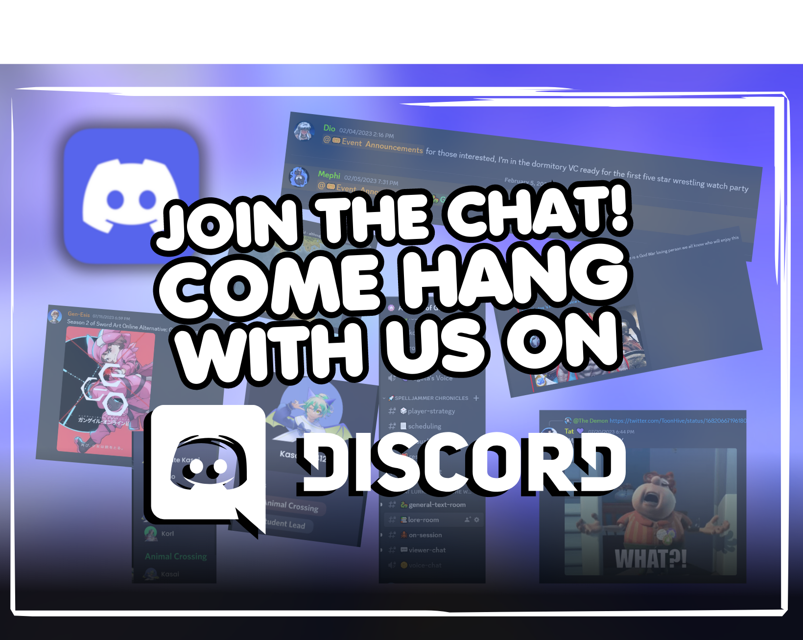 All Ages of Geek Square Discord Ad