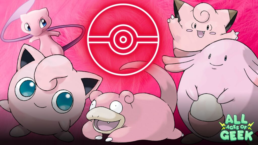 All Ages of Geek Pink Pokemon