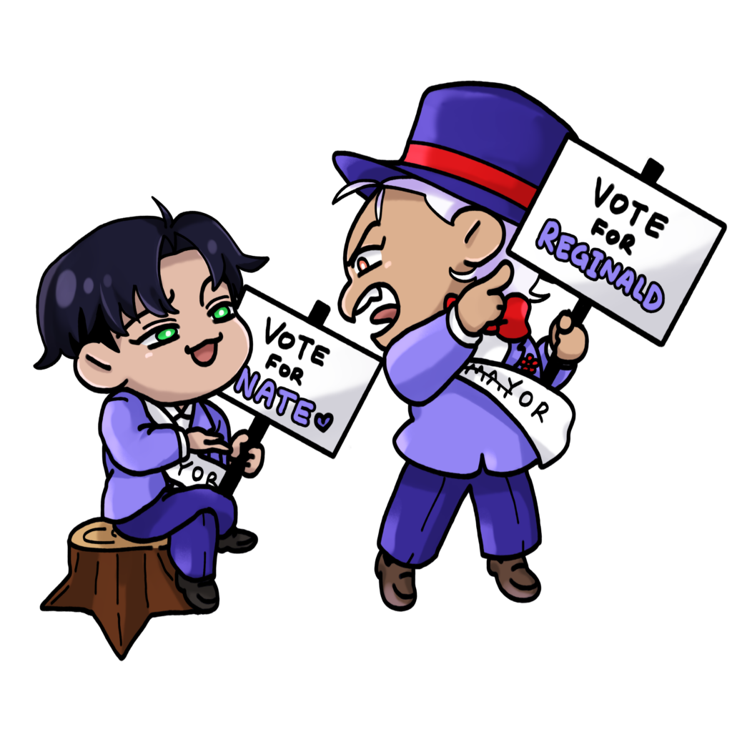 All Ages of Geek Mayor Reginald and Nate Sterling