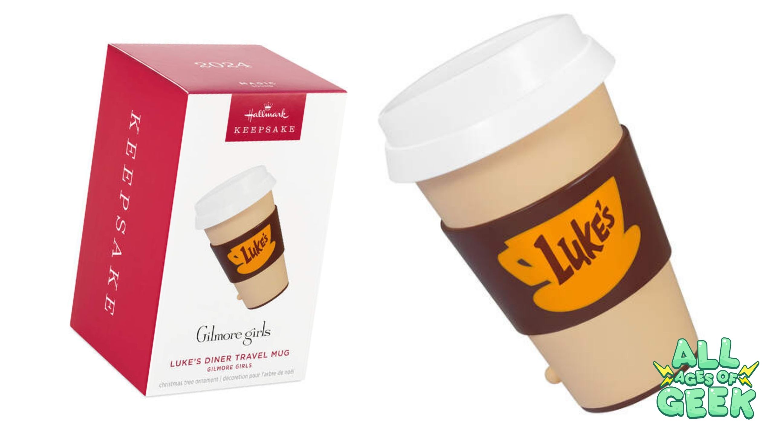 Hallmark Meets Gilmore Girls: Luke’s Diner Travel Mug Ornament