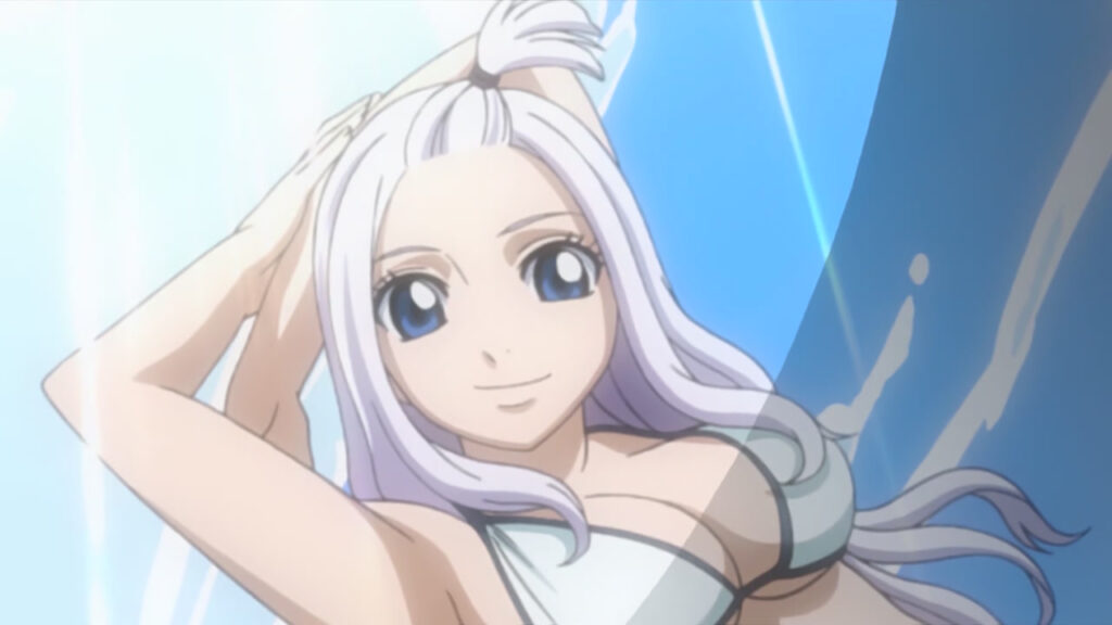 Mirajane posing in a small bikini showing off her busty body.