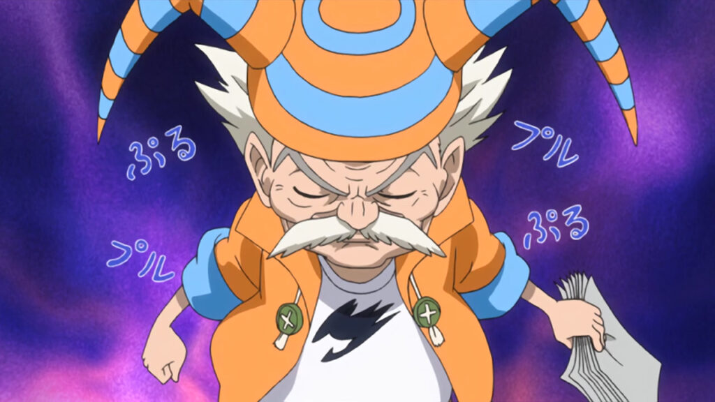 Master Makarov grumbles and clenches a stack of complaints against Fairy Tail.