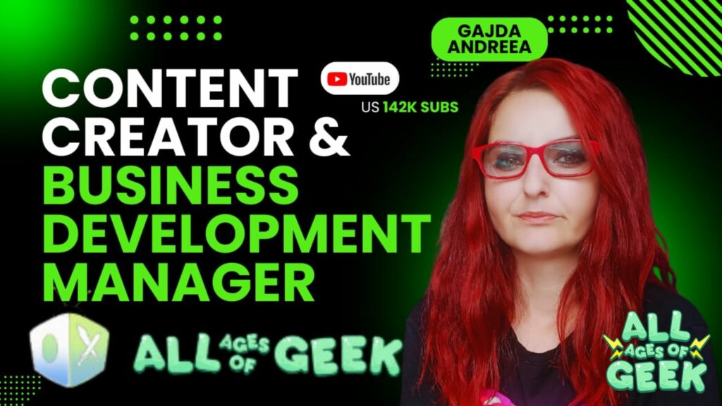 Gajda Andreea all ages of geek
