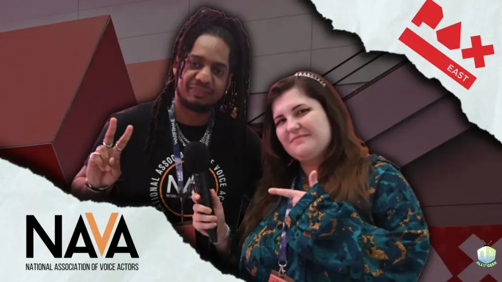 NAVA "National Association of Voice Actors" interview with Matthew Parham and Tat from All Ages of Geek at PAX East 2026.